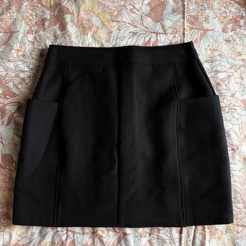 Sezane Alison Skirt Black - Size 2 - Picture 3 of 6